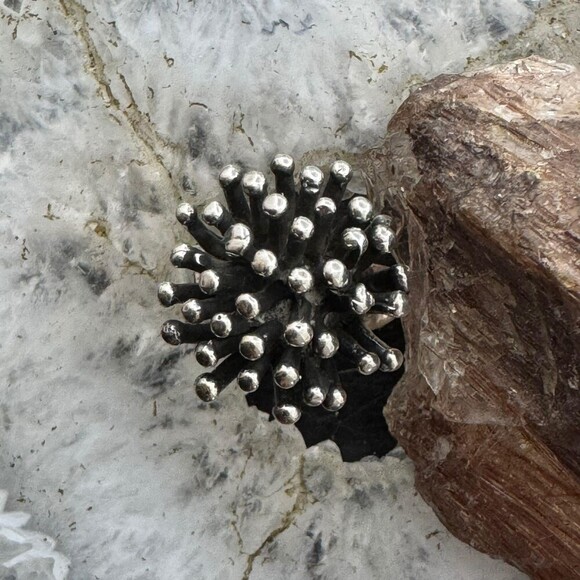 Sterling Silver Porcupine Fashion Ring For Women, Taxco Mexico - Picture 5 of 10